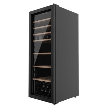 Vinoteca De 98 Botellas Bolero Grandsommelier B98black. 203 L, Sistema Compresor De Enfriamiento, Display, Control Táctil, Temperatura Regulable Y Luz Led Interior