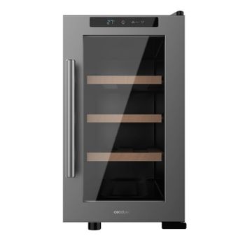 Vinoteca De 8 Botellas Bolero Grandsommelier 820 Coolwood. 23 Litros, Sistema Termoeléctrico De Enfriamiento, Alto Rendimiento, Temperatura Regulable, Luz Led Interior