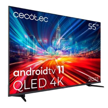 Tv Qled 139,7 Cm (55") Cecotec V1+ Series Vqu11055+s, 4k Uhd, Android Tv