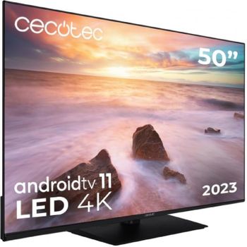 Televisor Led 50" Smart Tv A2 Series Alu20050z Cecotec. 4kuhd,android11,diseñosinmarco,peana,memc,dolbyvisionydolbyatmos,hdr10,2altavocesde10w,modelo2023