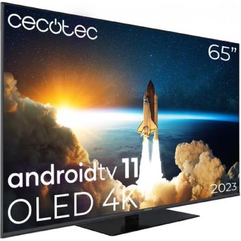 Cecotec Televisor Qled 65ó Smart Tv V1+ Series Vqu11065z+. 4k Uhd, Android 11, 2 Altavoces 12w Y Subwoofer 12w, 2023