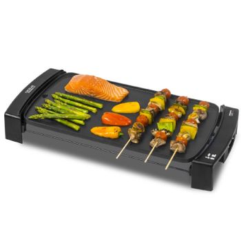 Jata GR205 Plancha de Asar, Antiadherente, Resistente al rayado, 1000W,  Medidas 28 x 22 cm, Fabricada en España, Fácil limpieza, Bandeja  recogesalsas : Jata: : Hogar y cocina