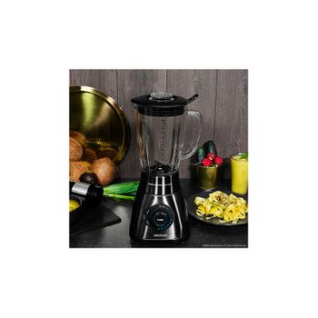 Cecotec Batidora de Vaso Power Black Titanium 2500MAX PerfectMix. 2500W  Máxima Potencia, Cuchilla con Recubrimiento de Titanio Negro, 1,8L, Filtro  para Licuados, Acabados en Acero Inox : : Hogar y cocina