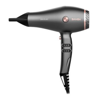 Secador De Pelo Cecotec Bamba Ionicare Harmony 2600w Tecnología Ion Real Con Accesorios Gris