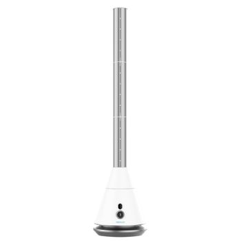 Ventilador De Torre Sin Aspas Con Mando A Distancia Y Temporizador Energysilence 9850 Skyline Bladeless Pro. 35 W, Altura Ajustable Hasta 96cm, Motor Ddc, 9 Velocidades, Blanco