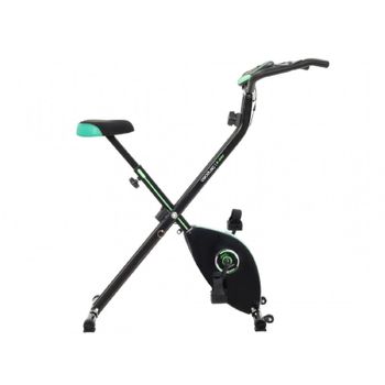 Bicicleta Estática Plegable Drumfit X-bike Neo, Sillín Y Manillar Lateral, Sistema De Plegado Fácil Y Compacto, Soporte Para Dispositivos, 8 Niveles De Resistencia, 1,5 Kg Volante De Inercia.