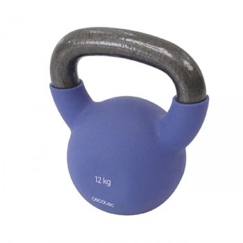 Pesa Rusa De 10kg Drumfit Kettlebell 10000 Neo. Revestimiento De Neopreno, Hierro Fundido, Agarre Ergonómico, Diseño Estético Y Fácil De Limpiar, Dimensiones 18.7x15x21cm