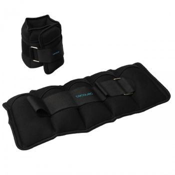 Drumfit Anklebell 1000 Neo Set 2 Pesas Para Tobillo Y Muñecas Ajustables Con Velcro. Peso De Cada Una 1 Kg. Rellenas De Arena. Cecotec