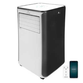 Aire Acondicionado Portátil Con Mando A Distancia, Wifi Y Bomba De Calor Forceclima 9500 Soundless Heating Connected. 9000 Btu Cecotec