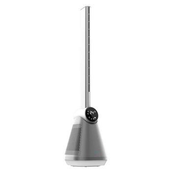 Ventilador De Torre Cecotec Energysilence 9890 Skyline Bladeless 50w Diseño Sin Aspas Inox/blanco