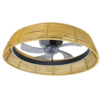 Ventilador De Techo Con Luz Energysilence Lampaero 600 Natural Design Cecotec