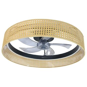 Ventilador De Techo Con Luz Energysilence Lampaero 600 Beige Design Cecotec