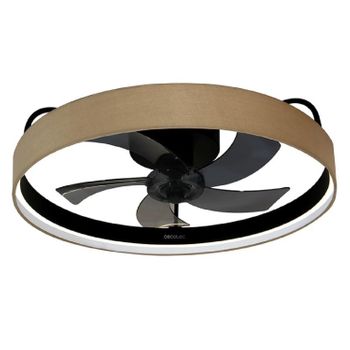 Ventilador De Techo Con Luz Energysilence Lampaero 650 Beige Design Cecotec