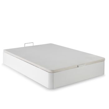 Cama Canapé Hidráulica Cuero Sintético Blanco 140x200 Cm Vidaxl con Ofertas  en Carrefour