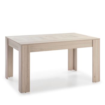 Mesa De Comedor Fija Kloe 140 Cm (largo) X 90 Cm (ancho) X 76 Cm (alto), Acabado Color Shamal