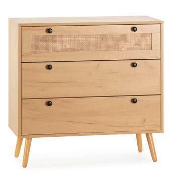 HOMCOM Cajonera Infantil con 3 Cajones Cómoda Auxiliar con Patas de Madera  Almacenaje de Juguetes Ropa Libros para Habitación de Niños 90x40x75,2 cm  Blanco 90x40x75,2cm