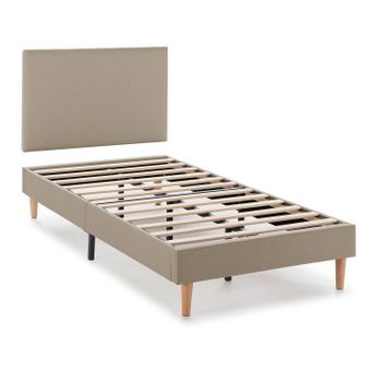 Cabecero + Base Tapizada Aura 90x190 Cm  Beige