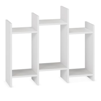 Estantería Librería Bolonia Color Blanco Brillo 6 Huecos, Para Salón,  Comedor O Despacho, 110 Cm (ancho) 25 Cm (profundo) 97 Cm (altura) con  Ofertas en Carrefour