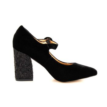 Zapatos De Fiesta De Textil Eferri Moriles Tac n 5 Cm Negro