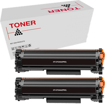 Cf244a Pack 2 Cartuchos De Toner Compatible Con Hp Cf244a (44a) De Alta Calidad