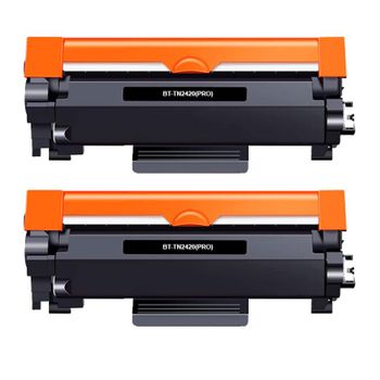 Brother Tn2420/tn2410 Negro Pack De 2 Cartuchos De Toner Genericos