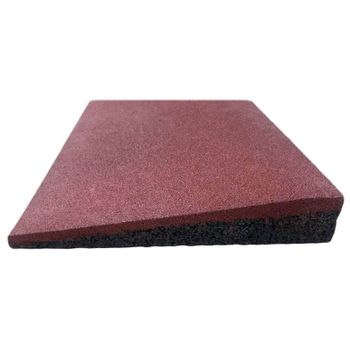 Loseta De Caucho Con Bisel 500x250 Mm 40 Mm Roja| Lestare