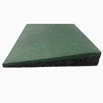 Loseta De Caucho Con Bisel 500x250 Mm 40 Mm Verde| Lestare