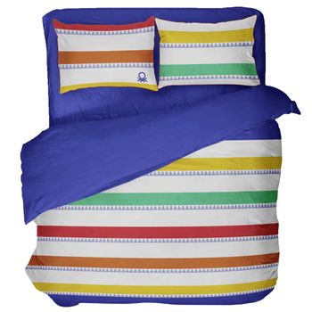 Set 3pc Cama (1pc 240x220cm Funda Nórdica + 2pc 65x65cm Fundas De Almohada) Adda