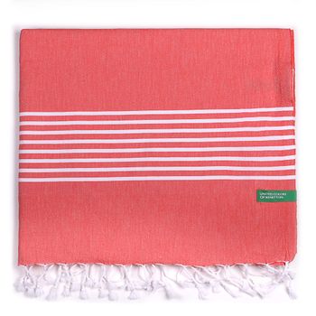 Hamman 80x165cm 170gsm 100%algodon Rojo Casa Benetton