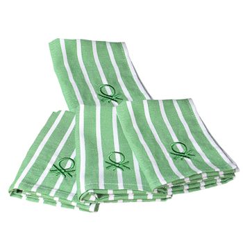 Set 4pcs Paños Cocina 33x45cm 170gsm 100%algodon Verde Casa Benetton