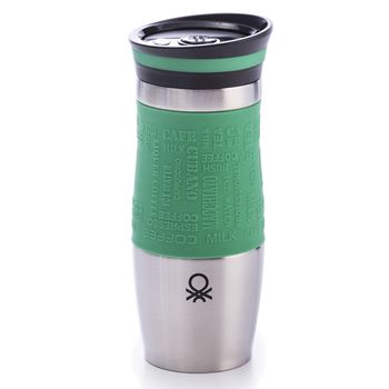 Termo De Viaje 400ml Acero Inoxidable Verde Casa Benetton