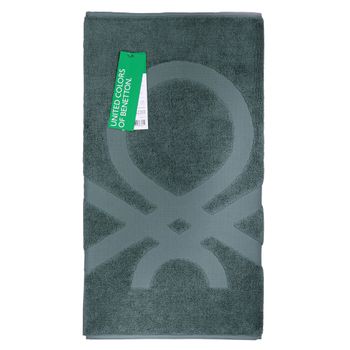 Alfombra De Baño 50x80cm 750gsm 100%algodon Gris Oscuro Casa Benetton