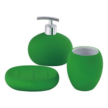 Set De Baño Benetton Verde Elegante