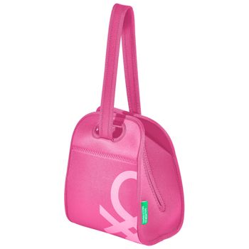 Bolsa De Almuerzo En Neopreno De Color Rosa Benetton.