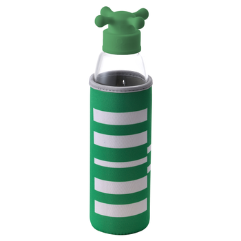 Botella De Agua 500 Ml Borosilicato Alta Resistencia Funda Verde Y Tapa De Grifo Po Benetton