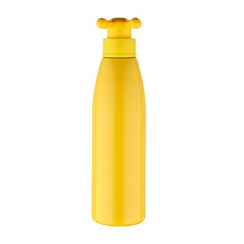 Botella Agua 750ml Acero Inoxidable Amarillo, Tapa Grifo, Colección Rainbow.