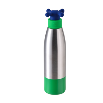 Botella De Agua 500 Ml Acero Inoxidable Con Tapa De Grifo Verde Kids Benetton