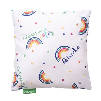 Cojín Algodón 300gr Benetton Rainbow 30 X 30 Cm