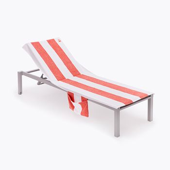 Funda De Silla De Playa Benetton Con Almacenamiento 70x200+25cm Rojo Picnic