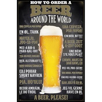Maxi Poster Como Pedir Una Cerveza