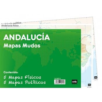 Pack 10 Mapas Mudos Es Andalucia Politica Fisica