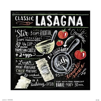 Print 30x30 Cm Lily & Val Classic Lasagna