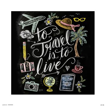 Print 30x30 Cm Lily & Val To Travel Is To Live
