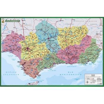 Lamina Didactica Mapa De Andalucia
