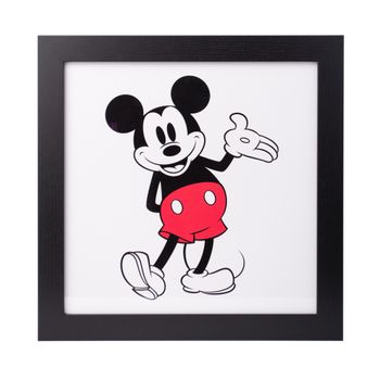 Print Enmarcado 30x30 Cm Disney Mickey Classic