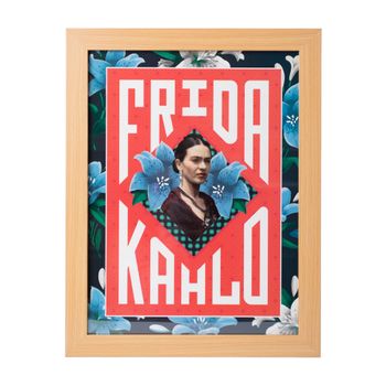 Print Enmarcado 30x40 Cm Frida Kahlo