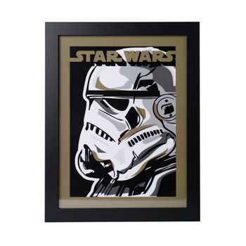 Print Enmarcado 30x40 Cm Star Wars Stormtrooper