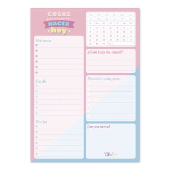 Bloc Notas De Escritorio Carouge Blue & Pink