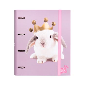 Carpeta 4 Anillas Troquelada Premium Studio Pets Rabbits 2019