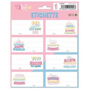 Etiquetas Adhesivas Carouge Blue & Pink Ita